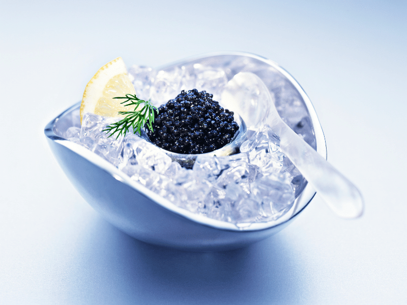 Giữ trứng cá tầm Caviar trong môi trường lạnh