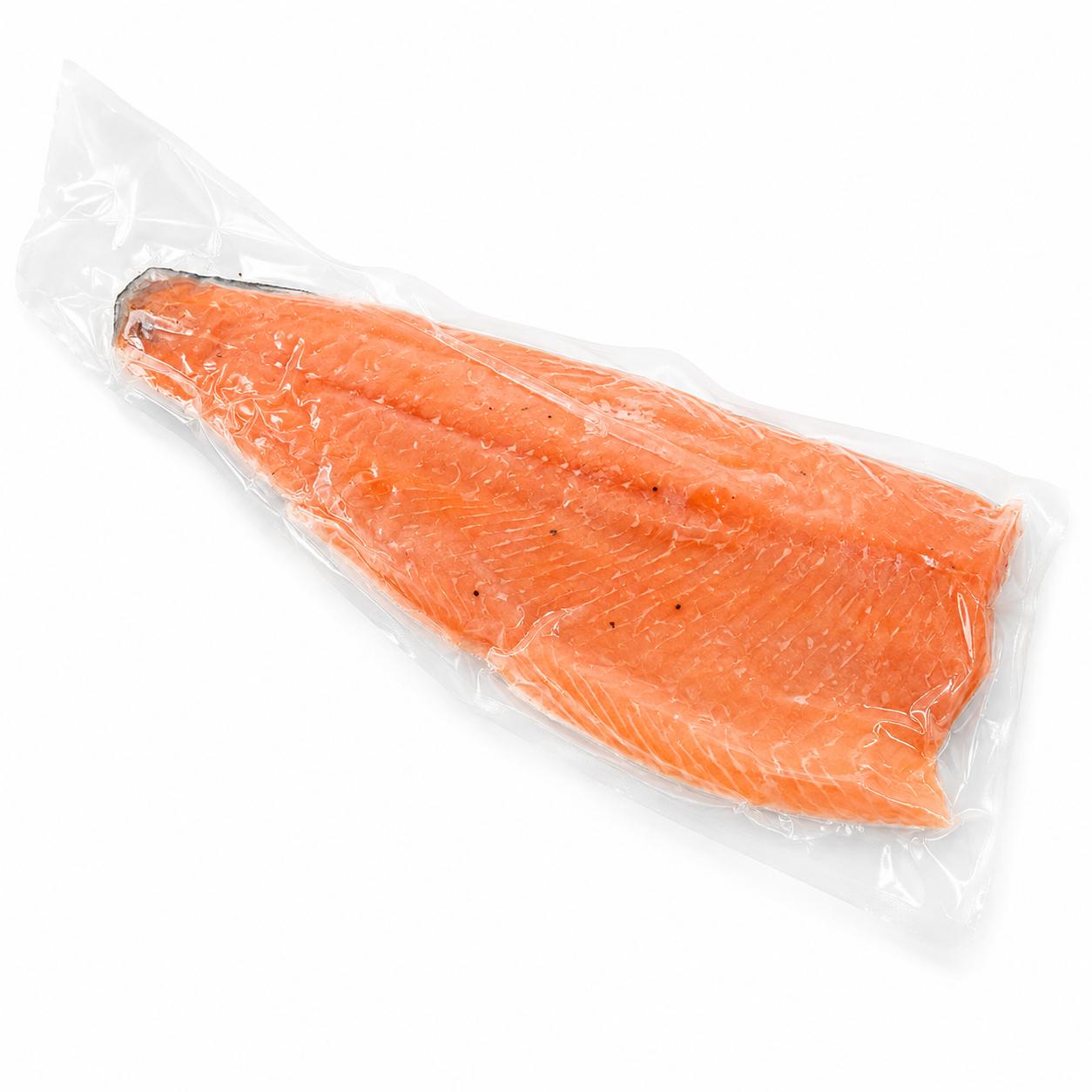 Cá hồi phi lê đông lạnh còn da  2-3kg/Miếng